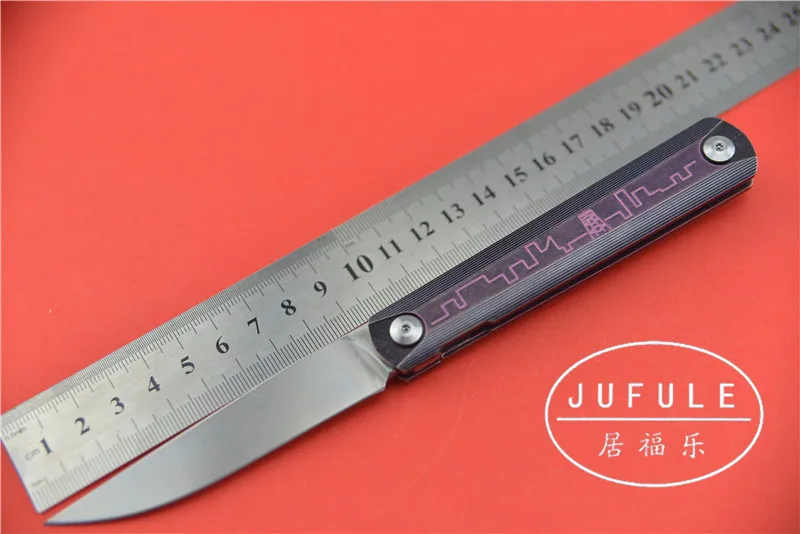 Jufule YIDU ZDP189 titanium порошка сплава стали складной нож с аварийный Нож портативные