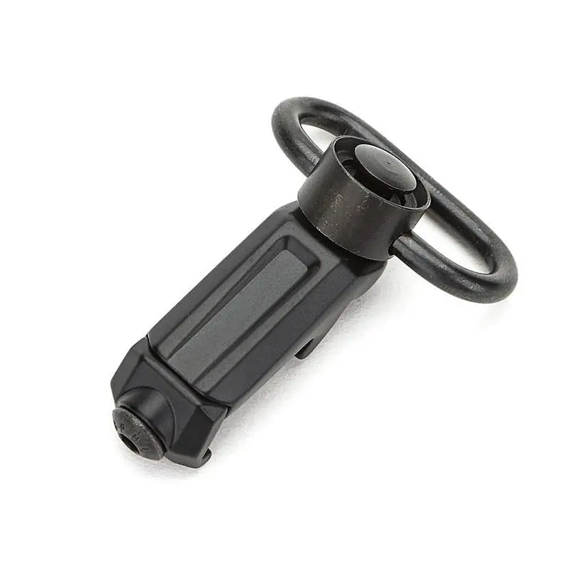 

20mm Tactical Push Button Quick Release Detach QD Swivel Loop with Rail Sling Attachment Mount For 20mm Picatinny Rails