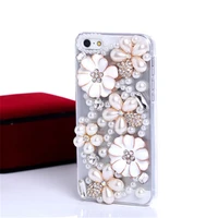 fashion bling diamond rhinestone flower butterfly phone cases for samsung galaxys22 s21 s20 s10 s8 s9 plus note 20 10 9 8 cover