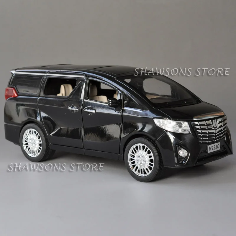 1:24 литая металлическая модель автомобиля игрушки для Toyota Alphard Реплика со звуком