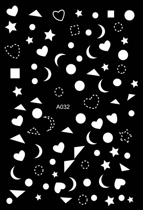 BA032white 3D!» и «White! Лак для ногтей задний клей деколь декорации Дизайн Наклейка для ногтей Советы красоты - Цвет: BA032white