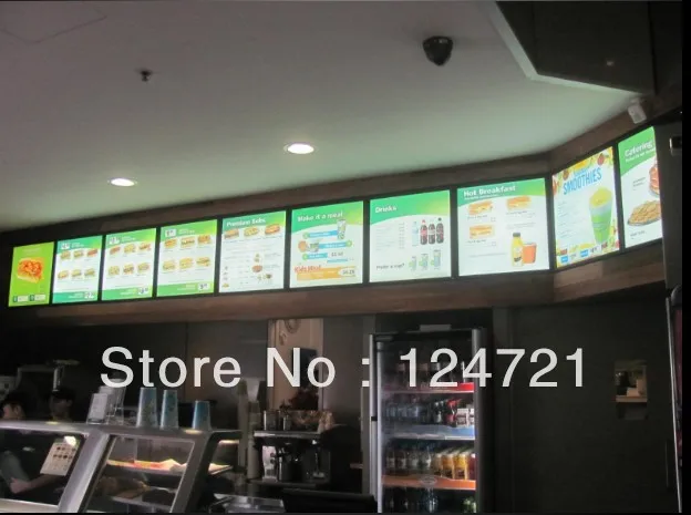 Фотопанель для меню лайтбокса | Лампы и освещение