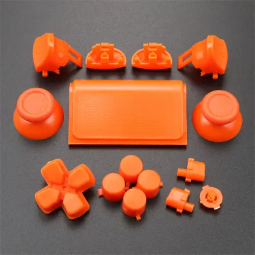 Orange Button ChengHaoRan для sony PS4 Pro 4,0 контроллер JDS-040 JDM-040 крышка Передняя Задняя жесткая верхняя оболочка чехол с кнопка ABXY набор - Цвет: Orange Button