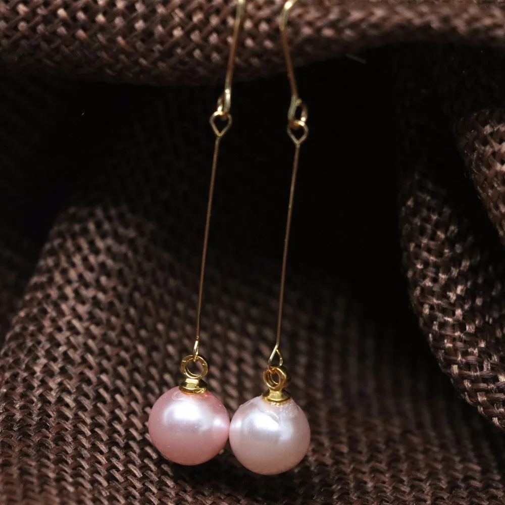 Яркие цвета 8 стилей Разноцветные длинные серьги ракушки с имитацией жемчуга мм