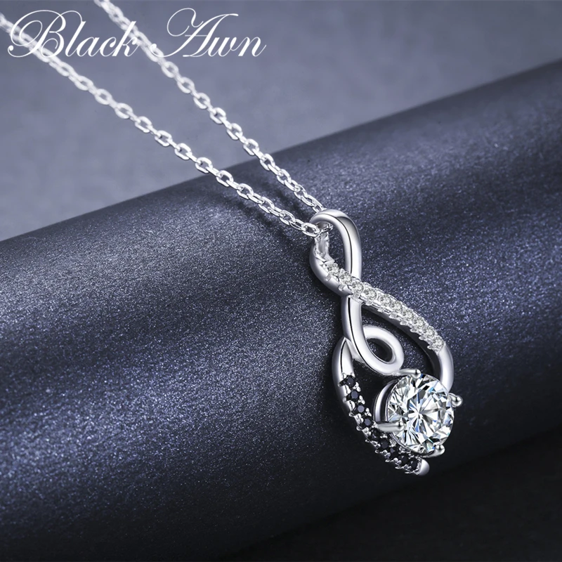 Женское ожерелье из серебра 100% пробы P081|jewelry necklace pendants|jewelry pendantjewelry black |