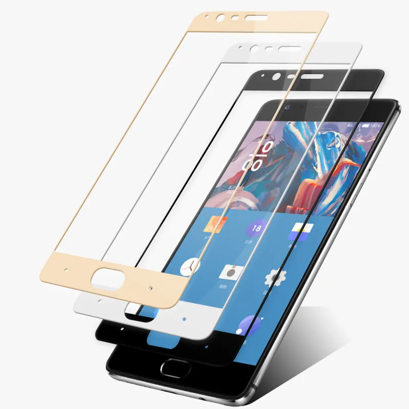 Oneplus 3t закаленное стекло 64 Гб one plus 3 Защитная пленка для всего экрана oneplus3 a3000 три
