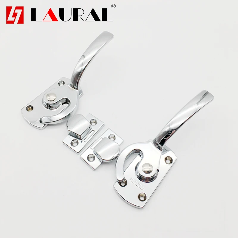 

Zinc Alloy Oven Door Lock Electric Cabinet Sealing Handle Sealing Pressing Handle Painting Mechanical Flat Pressure Lock