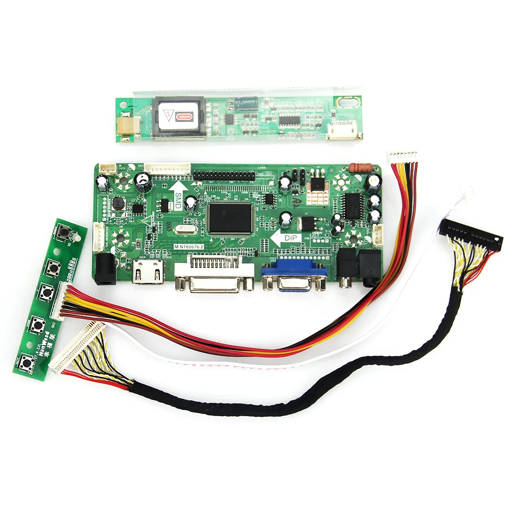 Новая плата драйвера контроллера M. NT68676 LCD/LED (HDMI + VGA DVI аудио) 1024*768 forLT141X7 124 L141X1|board