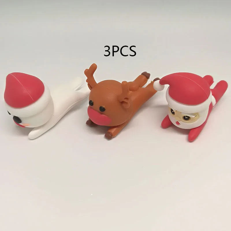 Серый Милые животные укуса прекрасный анти-сломается USB протектор для кабеля передачи данных Универсальный сматыватель кабеля для iPhone зарядное устройство кабель шнур крышка - Цвет: Серый