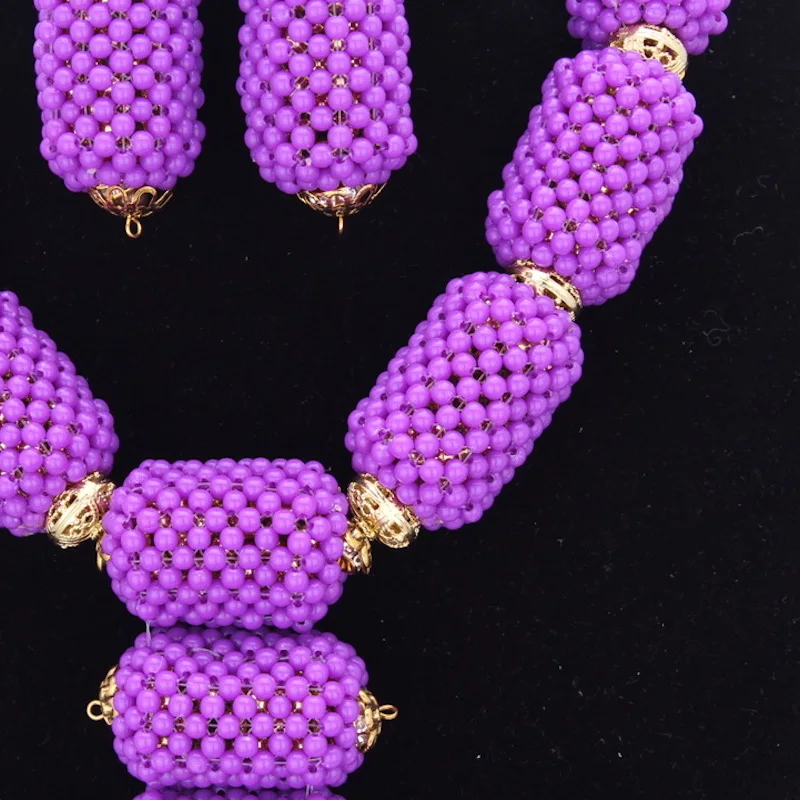 Комплект из колье и серёг медного сплава бусин|statement necklace set|fashion setnecklace set |