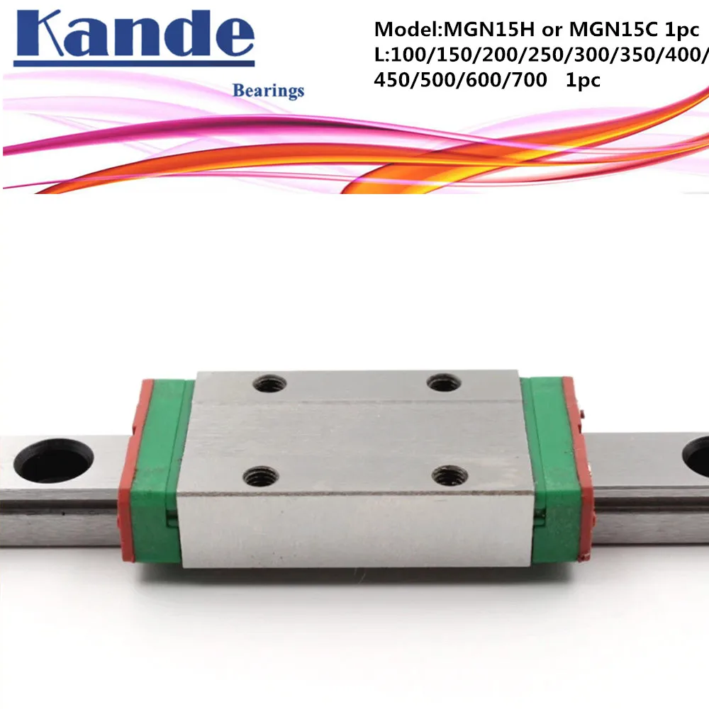 MGN15 CNC 15 мм миниатюрная линейная направляющая MGN15C 600 700 800 MGN15H каретка или
