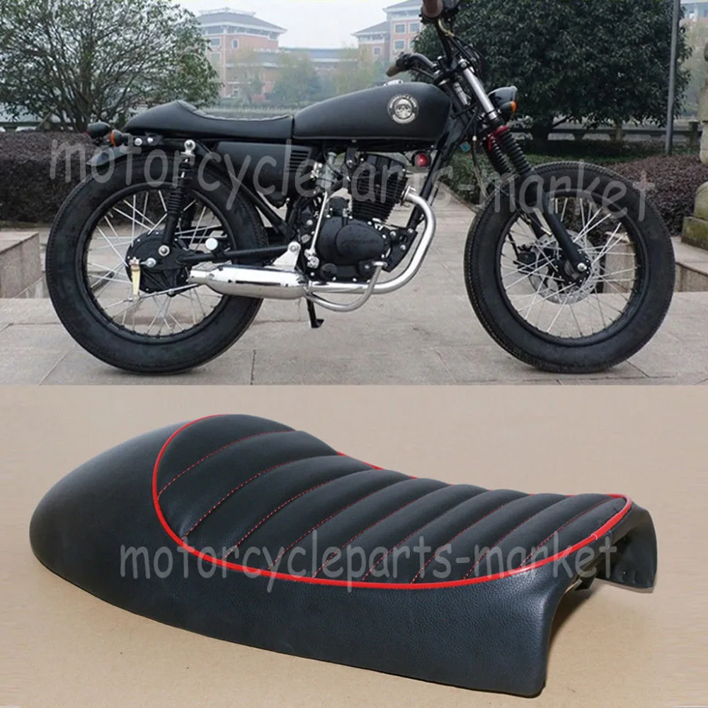 Мотоцикл кафе гонщик Ретро седло Винтаж горб сиденье для Honda GN CB350 CB400 CB500 CB750 SR400 XJ