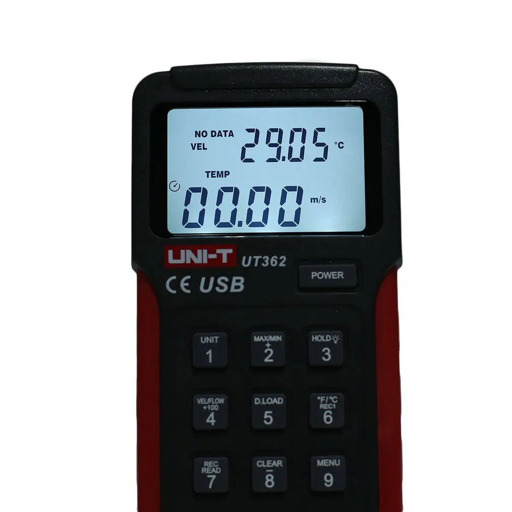 UNI-T UT362 цифровой анемометр хранения данных USB передачи