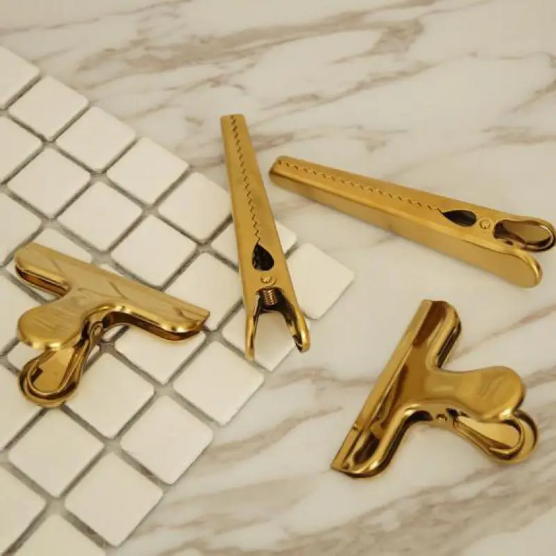 Золотые металлические зажимы Jamie Notes Bress розовые для бумаги винтажные Ретро