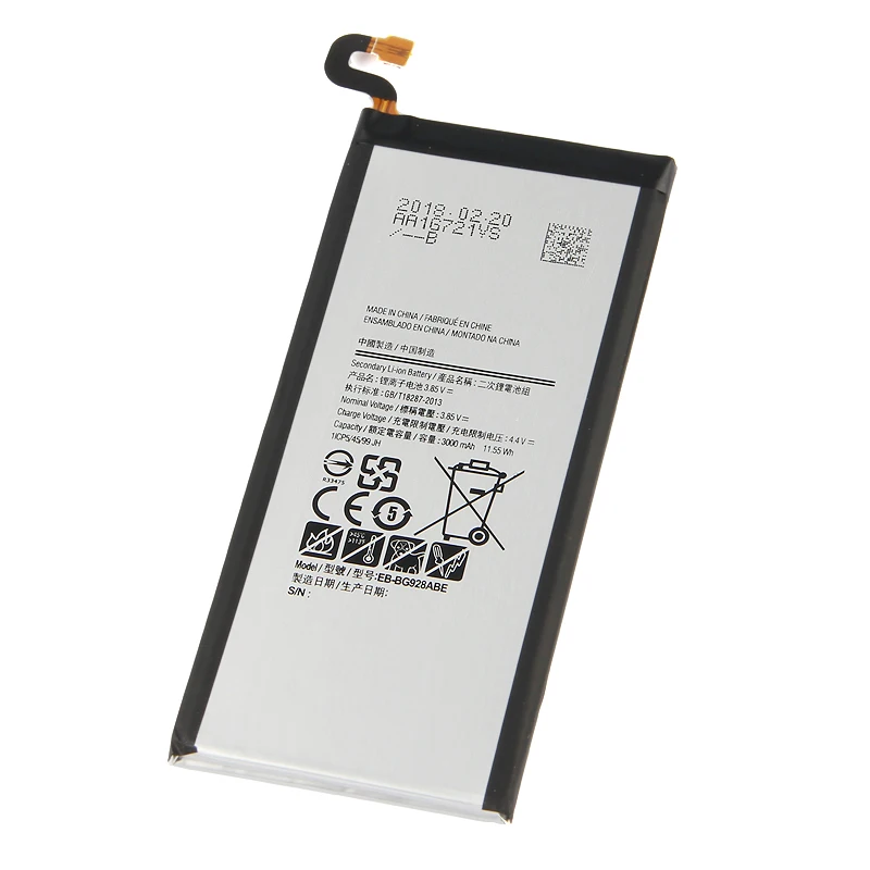 Оригинальный высококачественный аккумулятор для Samsung GALAXY S6 edgePlus EB BG928ABE G928P G928F G9287