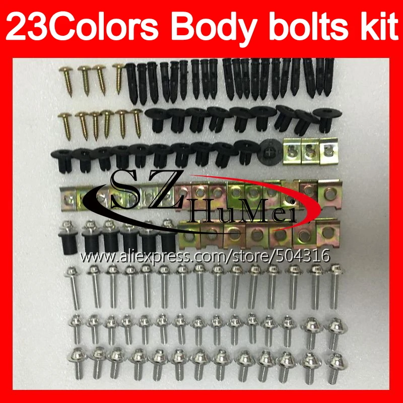 

Fairing bolts full screw kit For HONDA CBR600F4i 04 05 06 07 CBR600 F4i 600 F4i 2004 2005 2006 2007 Windscreen bolt screws Nuts