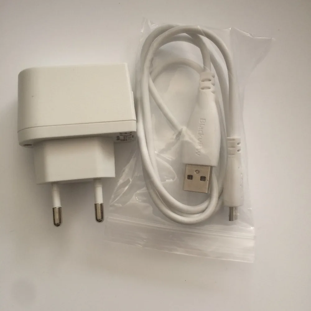 Подержанное оригинальное зарядное устройство для путешествий + USB кабель Blackview