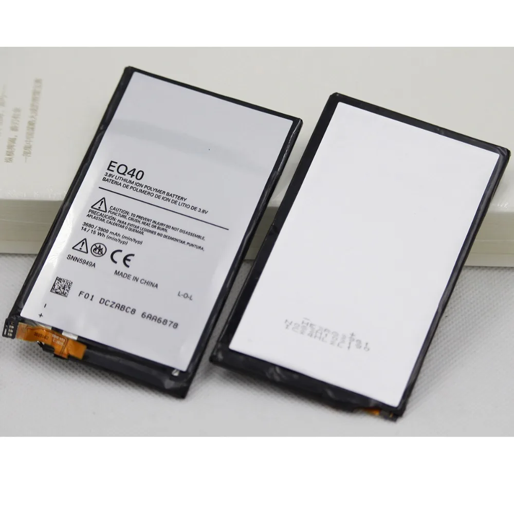 

10pcs/lot Mobile Phone Battery EQ40 For Motorola Moto Droid Turbo XT1225 XT1254 EQ 40 3680mAh Replacement Lithium Battery
