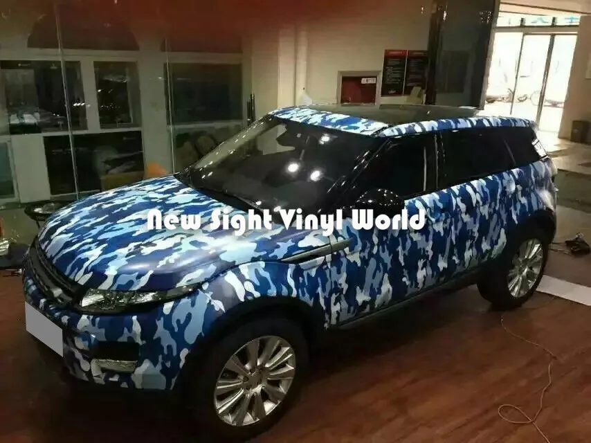 Синий городской камуфляж виниловая пленка для автомобиля синий виниловый рулон