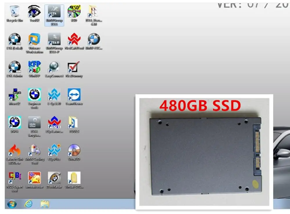 2020 11 для BMW ICOM A2/A3/далее программное обеспечение на 500 Гб HDD /720 ГБ SSD ISTA/D (4 25) &amp