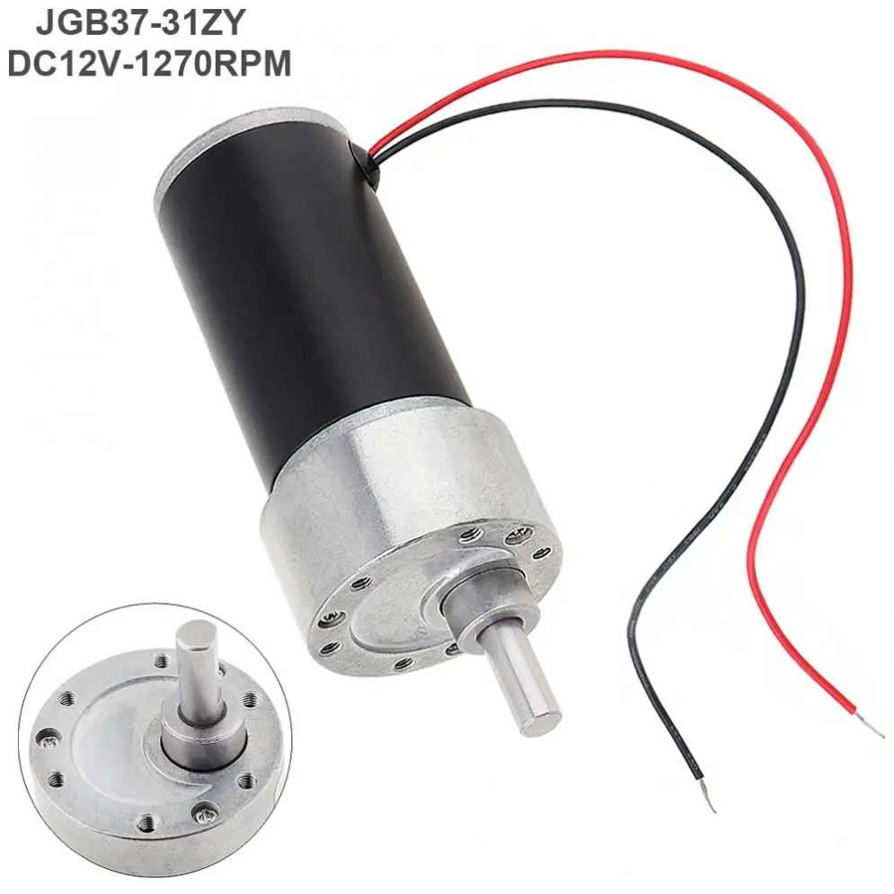 37GB-31ZY DC12V 1270 об/мин высокий крутящий момент редуктор двигатель с трубчатым постоянным магнитом для интеллектуальных игрушек/устройств
