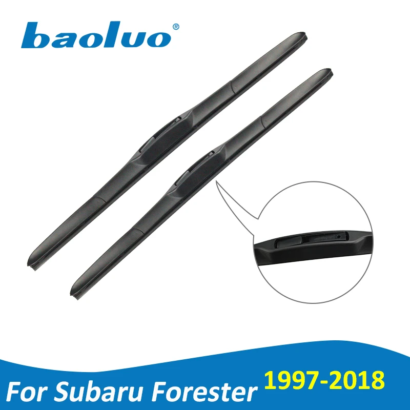 BAOLUO стеклоочистители для Subaru Forester 1997 2018 натуральный каучук лобовое стекло
