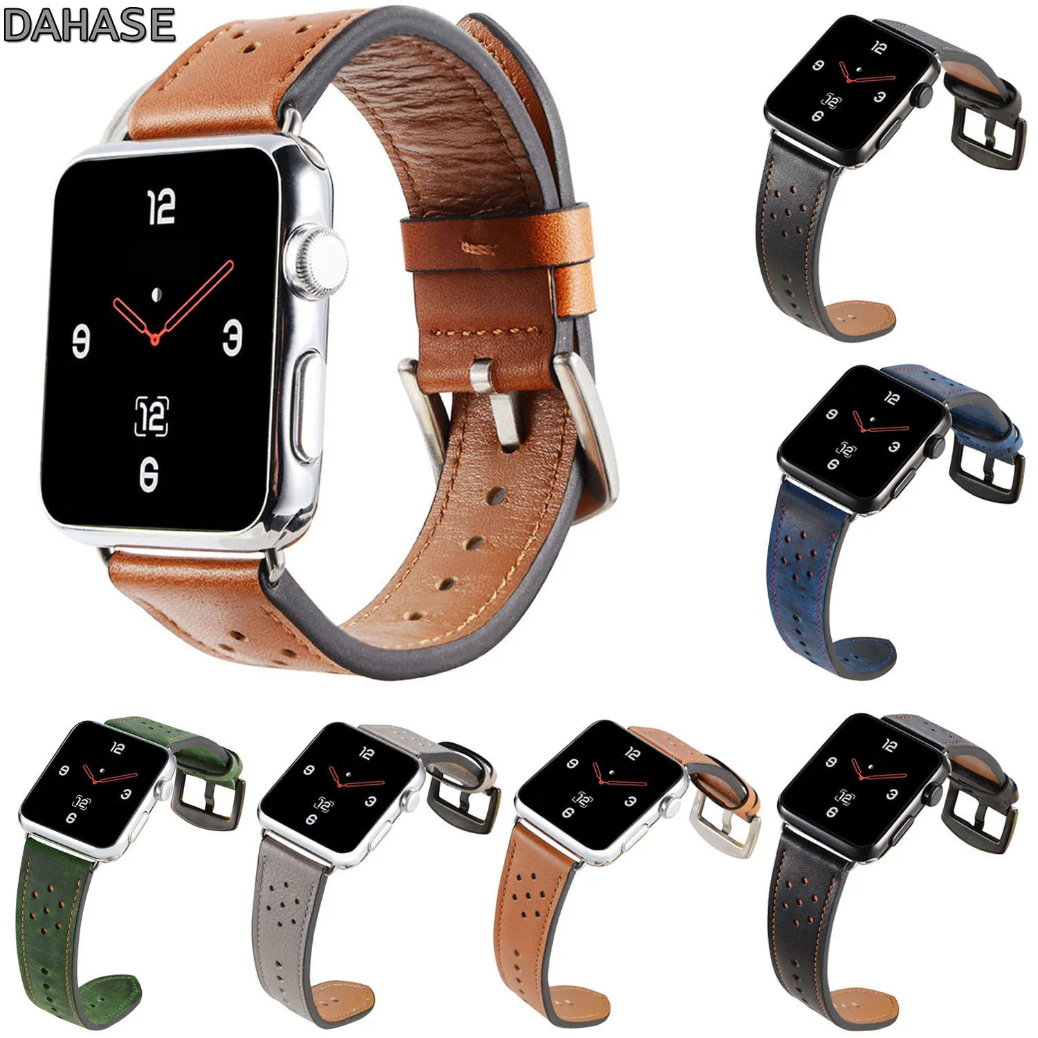 Ремешок для часов Apple Watch Band 42 мм 44 ремешок из натуральной кожи 38 40 iWatch серия 5/4/3/2/1