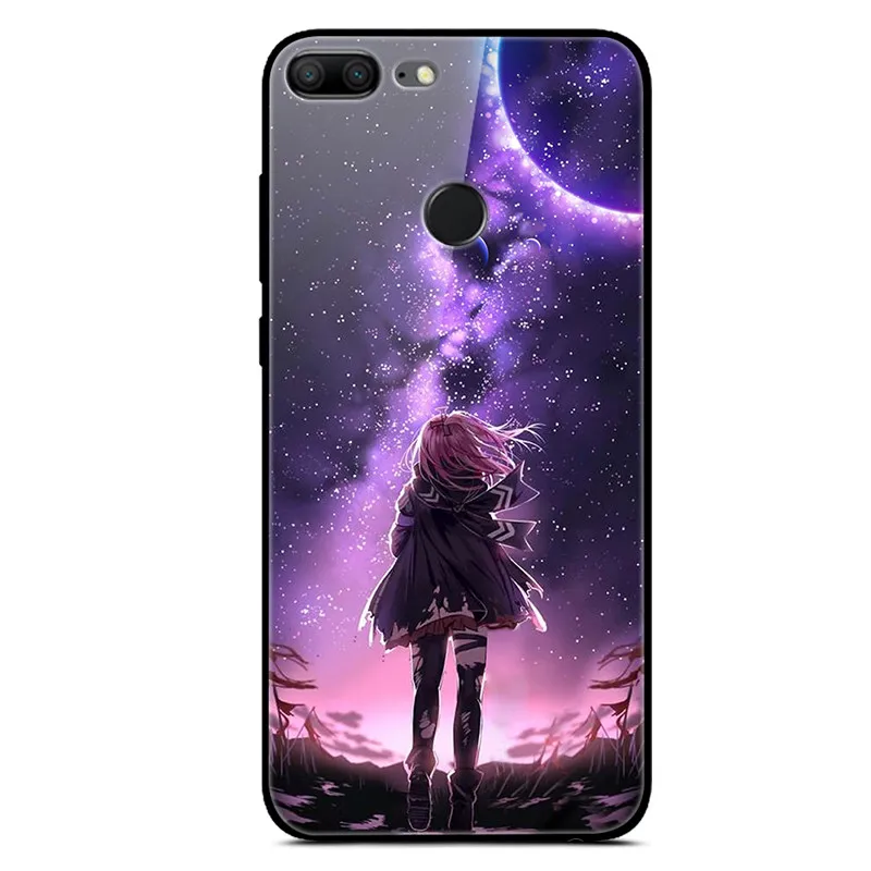 24 Чехол из закаленного стекла для huawei honor 9 Lite, чехол на заднюю панель для honor 9 lite, мягкий чехол из ТПУ для huawei honor 9 Lite, чехол - Цвет: 24