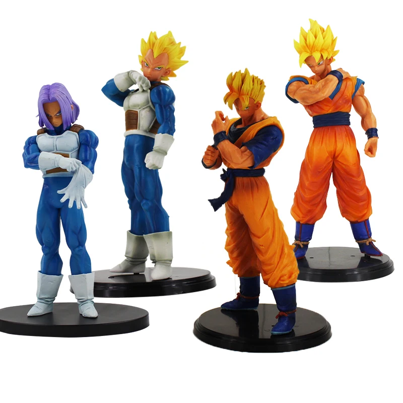 2 pz/lotto Dragon Ball Z Risoluzione di Soldati Рисунок игрушка Сон Гоку Вегета Супер Saiyan аниме DBZ Fresco