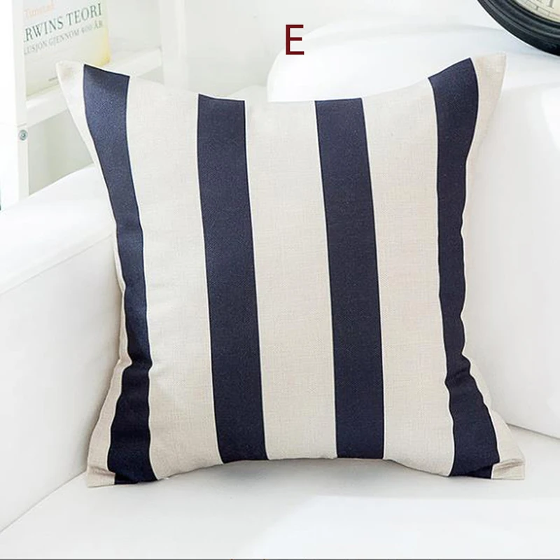 Ogiselestyle черно-белая с геометрическим узором stripespillowcase домашнего декора