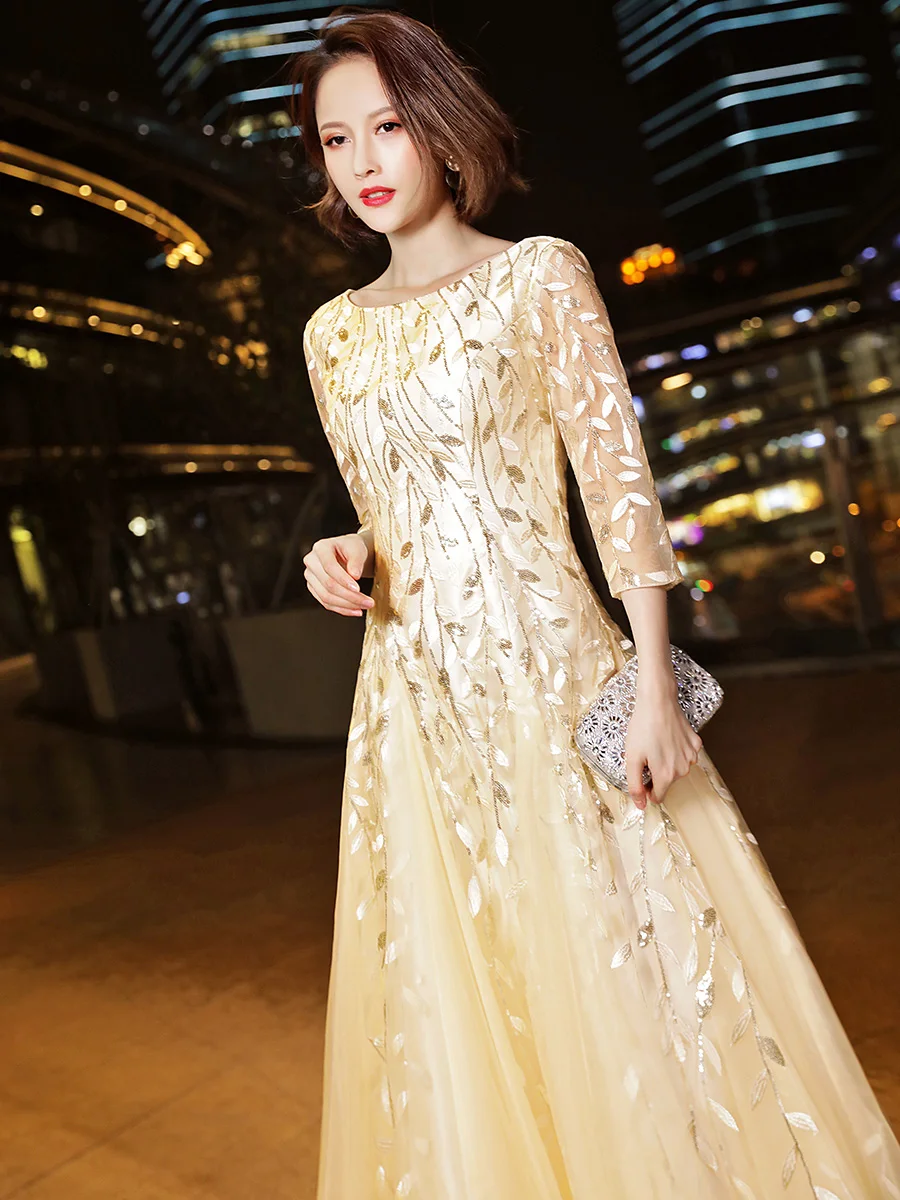 Новинка 2020 Длинные вечерние платья Robe De Soiree сексуальное роскошное вечернее