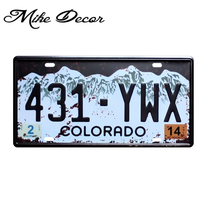 [Mike86] COLORADO 431 YWX винтажный брусок для вечеринки декор из железа в стиле ретро