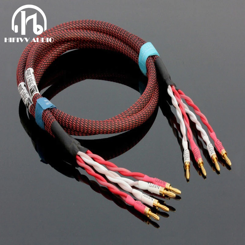 Hi Fi кабель для колонок с японским источником провод американская медная