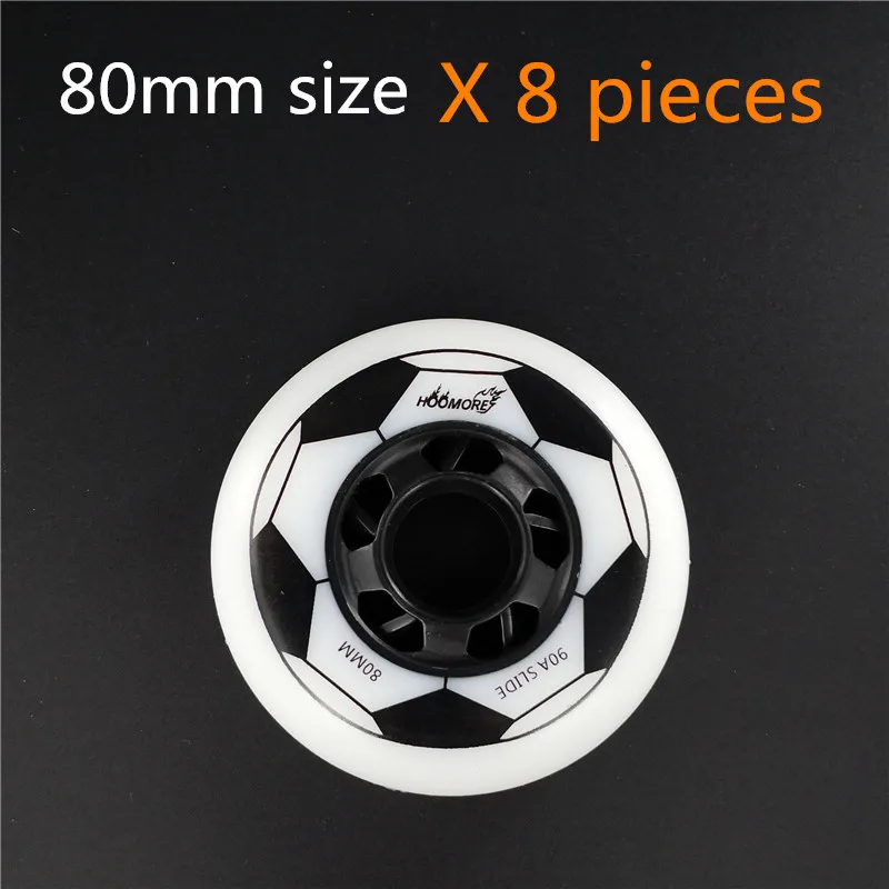 80mm Wheel Only Лидер продаж! 90A белый нефритовый цвет роликовые колеса для роликовых коньков обувь 80 мм 76 мм 72 мм с ABEC подшипник для слалома FSK - Цвет: 80mm Wheel Only