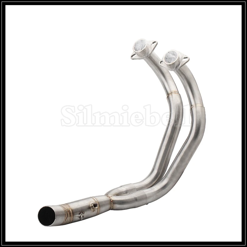 Для Yamaha MT07 mt-07 FZ07 FZ-07 Tracer XSR700 Moto Escape Pipe Slip-on мотоциклетная выхлопная труба akrapovic глушитель с соединительной трубой