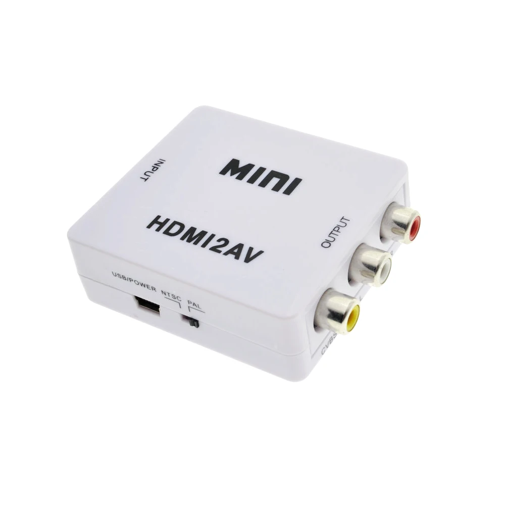 HDMI к AV CVBS MINI адаптер HD 720P 1080P AV2HDMI видео конвертер| |