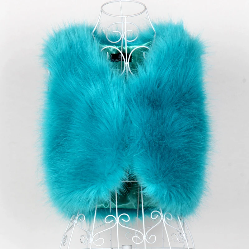 2016 новинка осень зима женский теплый меховой жилет куртка тонкая для элегантных