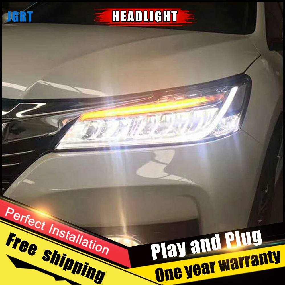 2 шт. светодиодный льные светодиодные фары для Honda Accord 2016|headlights for|h7 hidxenon lens |