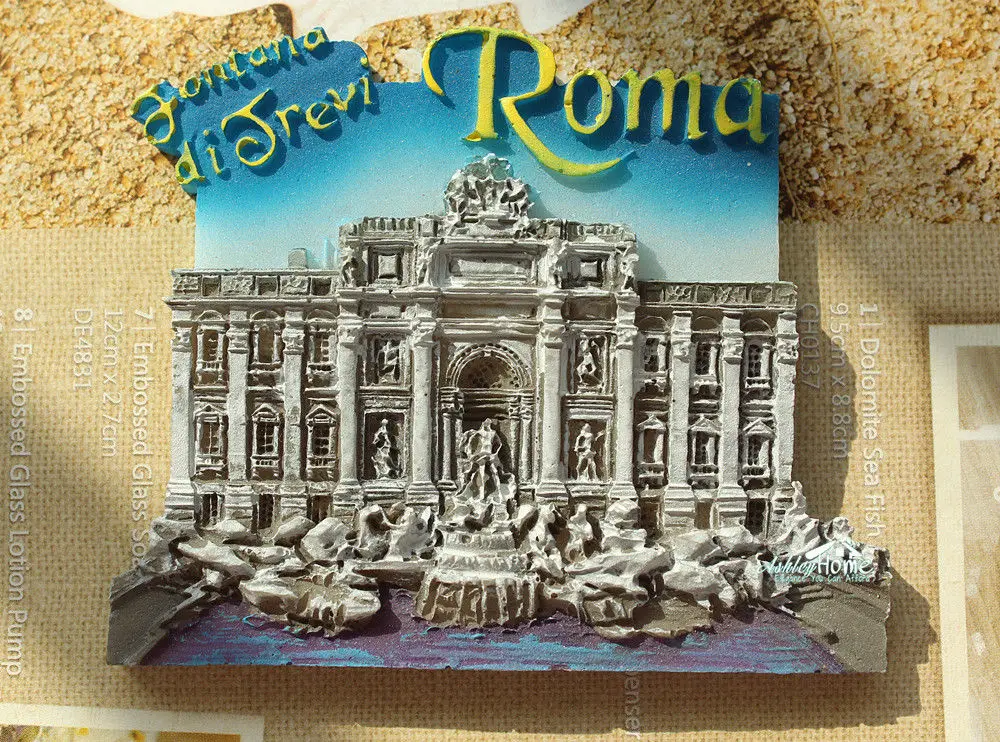 Фонатана Ди Треви Рим Италия туристический сувенир 3D Смола реальный подарок|travel