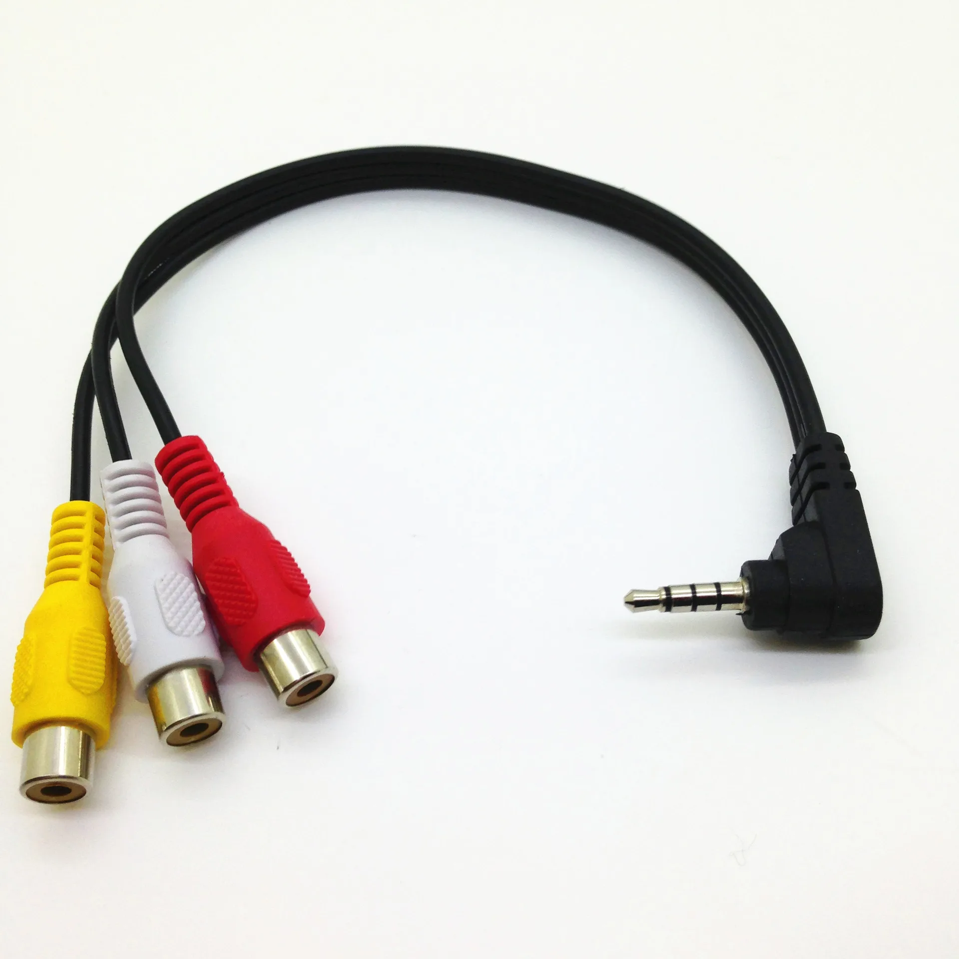 3 5 мм мини стерео М до 3RCA аудио видео F Кабель Адаптера L: 0 25 м | Компьютеры и офис