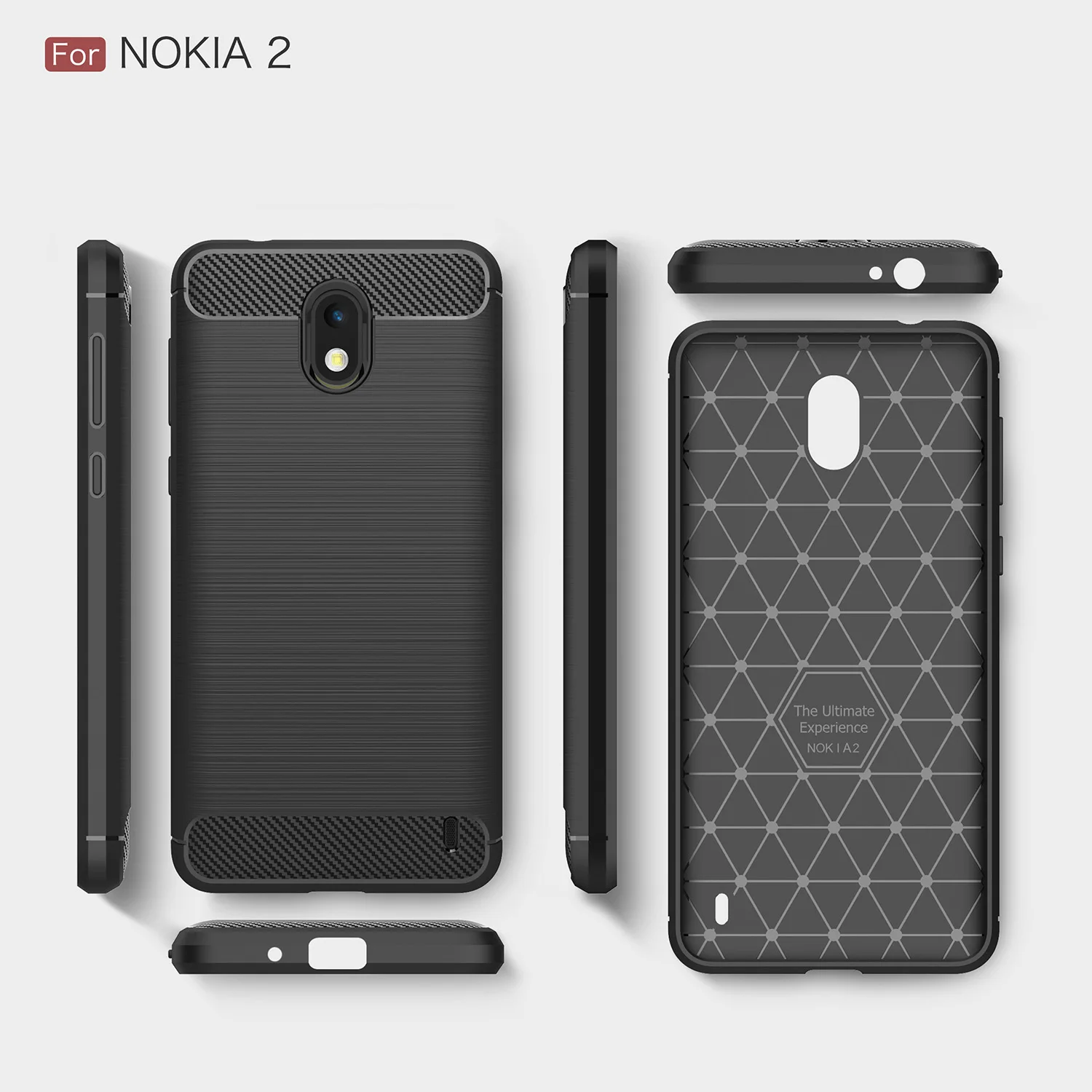 Soft Silicone Armor Case for Nokia 2 ta-1029 Dual Sim TPU Back Cover For Nokia2 Nokia-2 Phone Shell Coque |