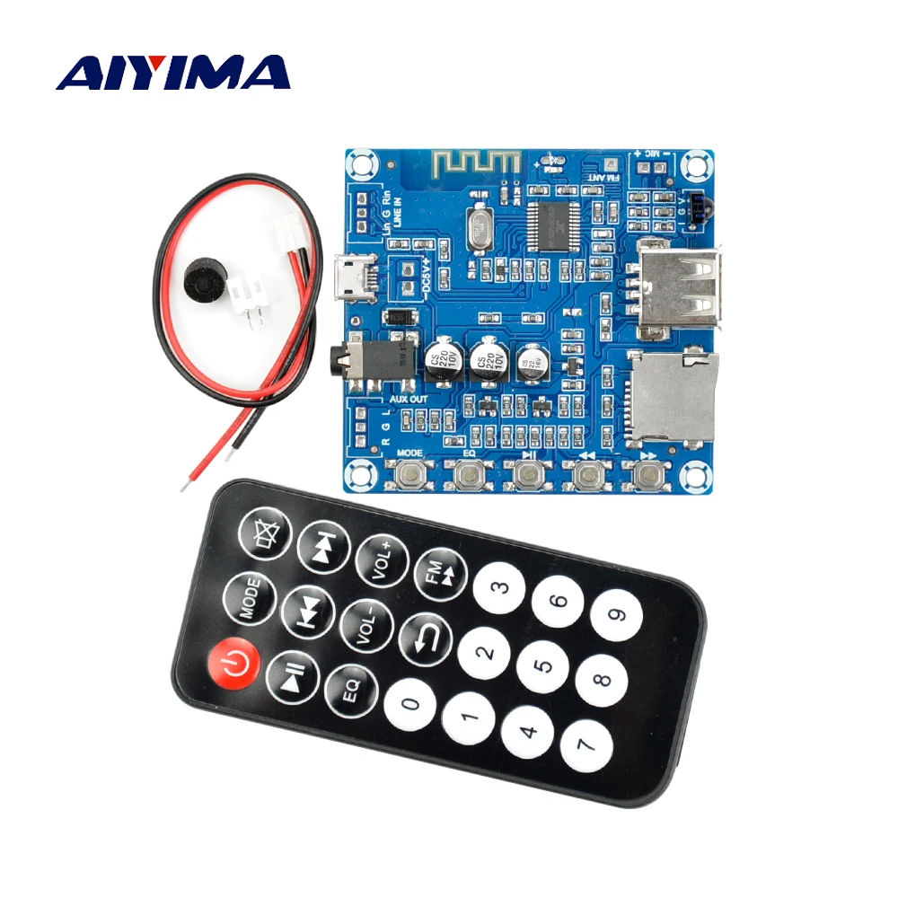 Aiyima Bluetooth аудио получения декодер доска MP3 декодирования плеер Поддержка FM U диск