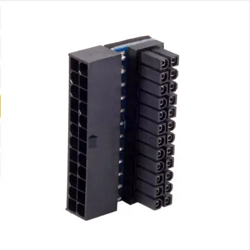 ATX 24Pin мама к 24pin папа 90 градусов материнская плата адаптер питания для настольных