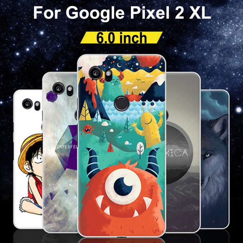Чехол для Google Pixel 2 XL мягкий силиконовый чехол с рисунком телефона 2XL Pixel2XL защитный