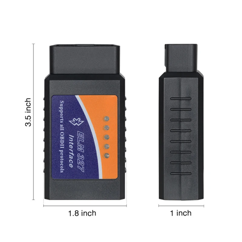 OBD2 считыватель кодов ELM327 Bluetooth аппаратное оборудование V1.5 v2.1 интерфейс ELM 327 OBD2 OBD 2 автоматический диагностический инструмент работает на Android/PC крутящий момент