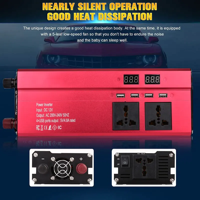 Авто преобразователь солнечной Мощность инвертор высокая производительность