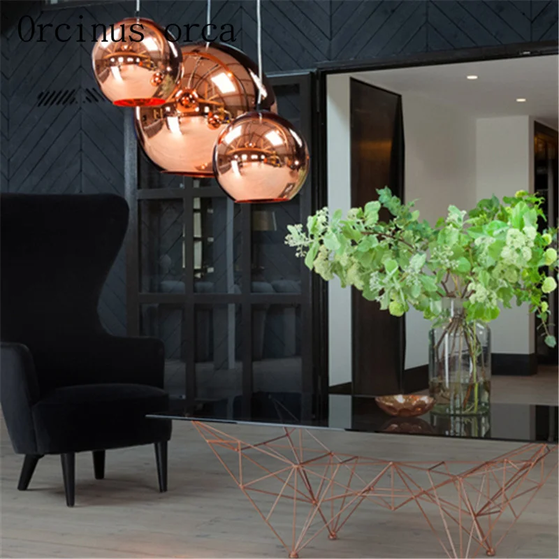 LED мини Глобус кулон 1 свет минимализм металлическое стекло Гальваническое