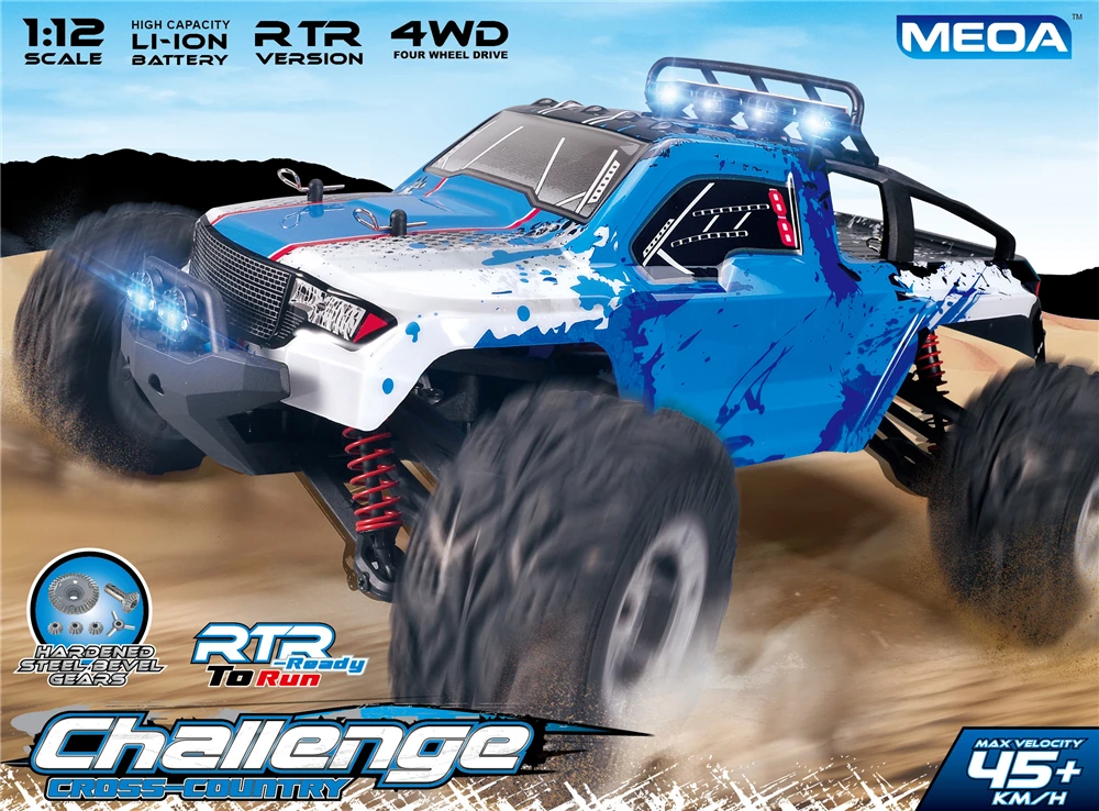 Новое поступление 1:12 масштабная большая Радиоуправляемая машина 2,4G 4WD RTR 45 км/ч высокая скорость RC Дрифт автомобиль внедорожный пульт дистанционного управления багги с светодиодный подсветкой