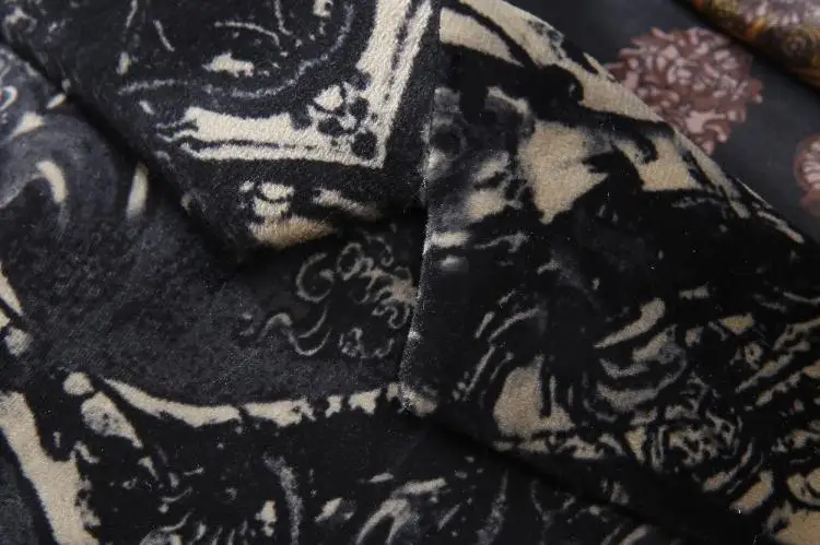 2017 новое поступление итальянский стиль с принтом бархатный повседневный мужской