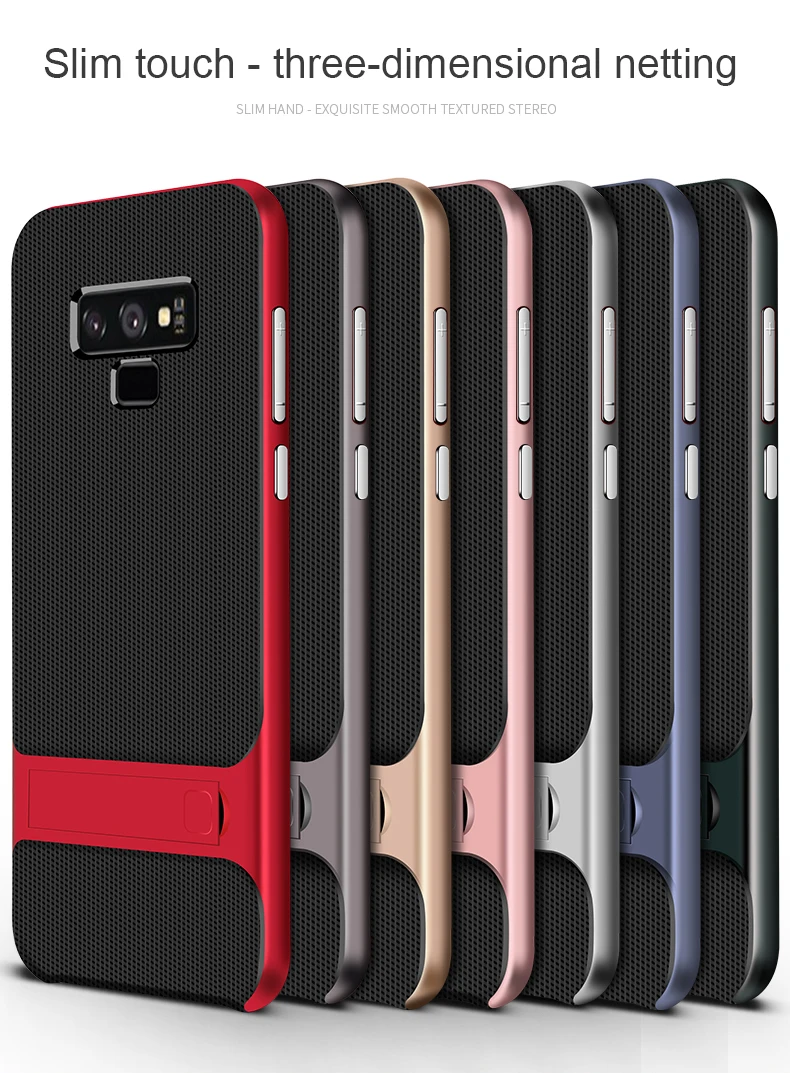 Чехол-подставка ProElite для samsung Galaxy S10 Plus S10e Note 8 9 S9 S8 Plus S10 Жесткий ПК+ Мягкий ТПУ противоударный чехол